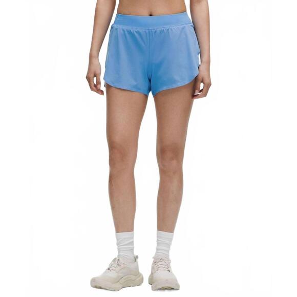 NEW LULULEMON fast and free high-rise classic-fit split short in pool party
